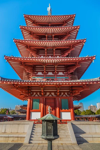 Tempio di Shitennoji a Osaka, Giappone — Foto Stock