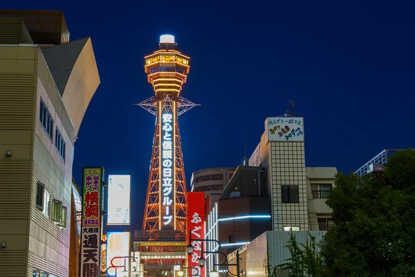 Torre Tsutenkaku a Osaka — Foto Stock