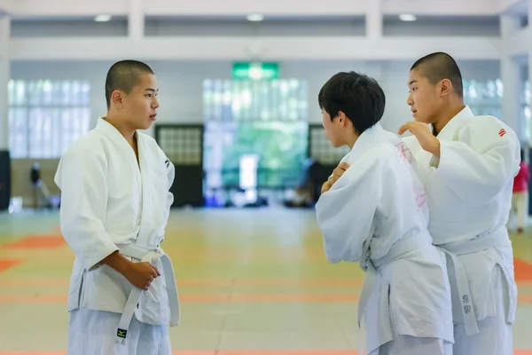 Japanese students at Shudokan hall — Stock Photo, Image