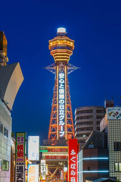 Tsutenkaku Tower in Osaka — Stock Photo, Image
