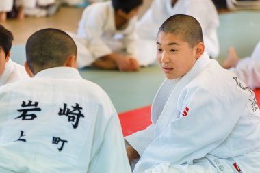 Japanese Students at Shudokan Hall in Osaka