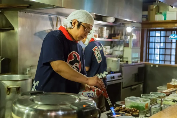 Japonský Ramen kuchař v Himeji, Japonsko — Stock fotografie