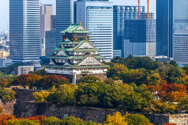 Kasteel Osaka in osaka, japan — Stockfoto