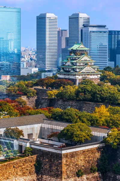 Kasteel Osaka in osaka, japan — Stockfoto