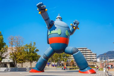 Gigantor Robot in Kobe, Japan clipart