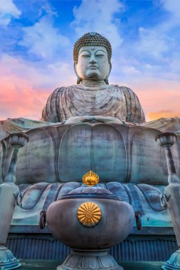 Hyogo Daibutsu - Kobe, Japonya Nofukuji Tapınağı'nda büyük Buda