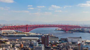 Minato Bridge in Osaka, Japan