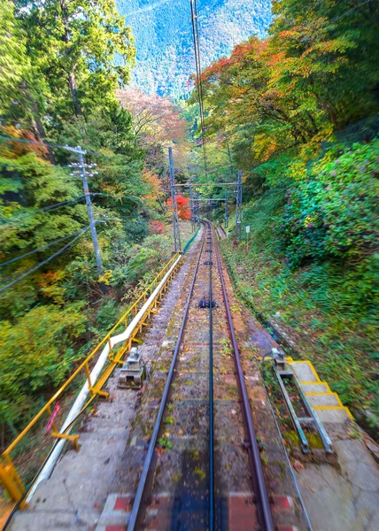 Track of Cablecar to Koyasan in Wakayama — Stock Photo, Image