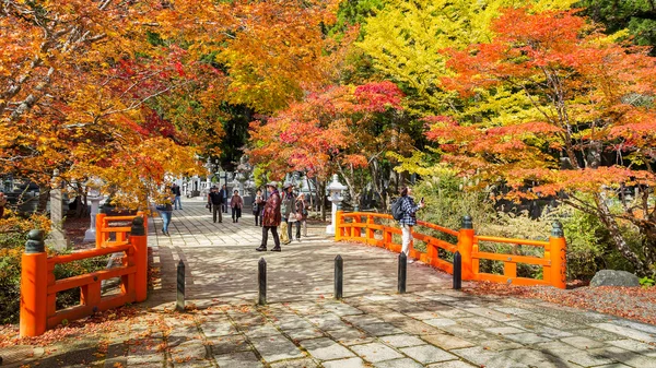 和歌山県の高野山 (高野山) の墓地エリアと Eireiden 寺 — ストック写真