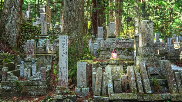산에 있는 오쿤 사원에 있는 묘지. 고야 ( 고야 상 ) 와 카야마 — 스톡 사진