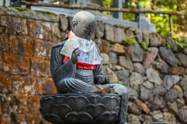 Japon Buda heykelleri (Jizo Bodhisattva), Wakayama, Japonya (Mt. Koya) Koyasan