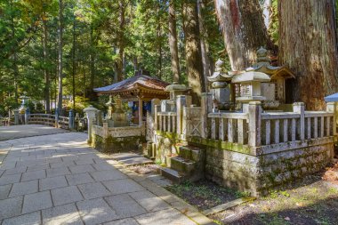Mezarlık mt. koya (koya-san) wakayama içinde okunoin Tapınak, Japonya