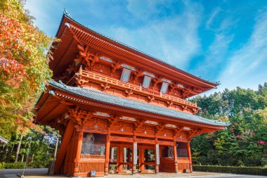 Daimon kapısı, eski ana girişinde (Mt. Koya) Koyasan Wakayama, Japonya