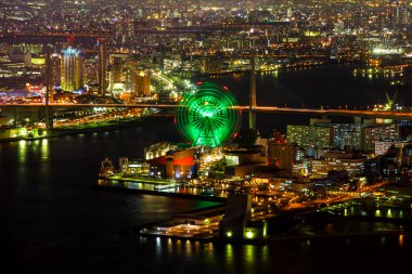 Japonya'nın Osaka Osaka Bay