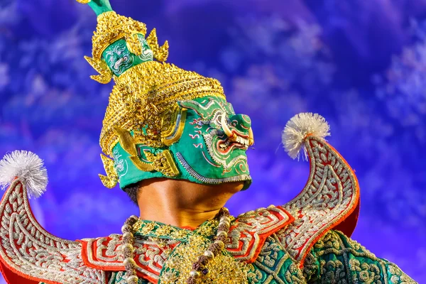 Khon - Máscara Tradicional Tailandesa Danza de Ramayana Saga épica —  Fotos de Stock