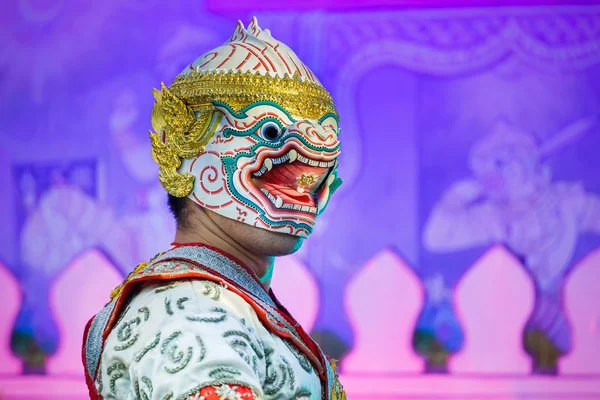 Khon - Maschera tradizionale Thai Dance of Ramayana Epic Saga — Foto Stock