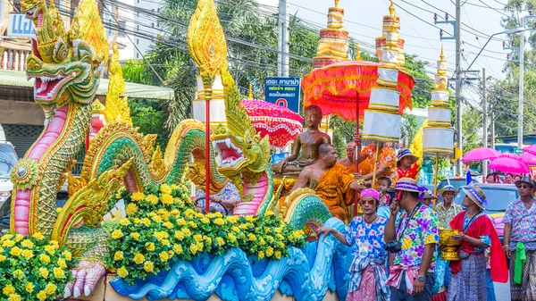 Songkran Festival in Bangkok, thailand — Stockfoto