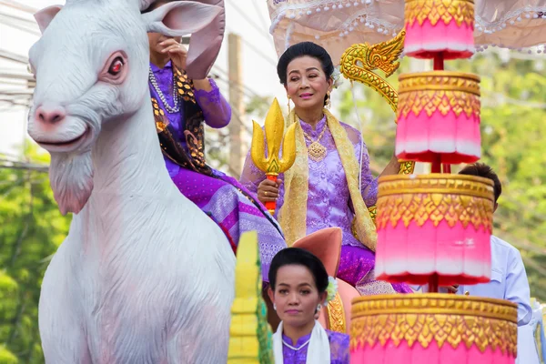 Songkran festival in bangkok, thailand — Stockfoto