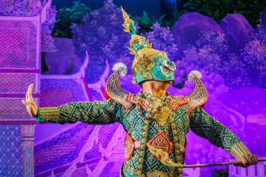 Khon - ramayana epik destan Tay geleneksel maske dansı