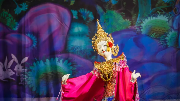 Thai tradizionale spettacolo di marionette — Foto Stock