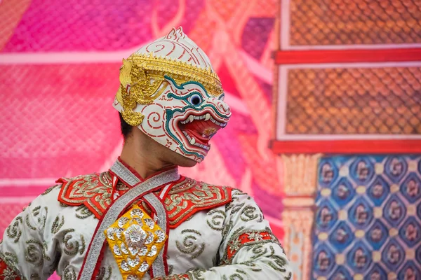 Khon - Danza de máscara tradicional tailandesa — Foto de Stock