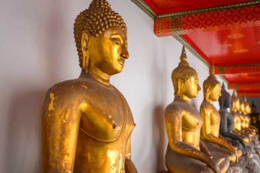 Buda heykelinin Wat Pho (Pho Tapınağı) Bangkok, Tayland