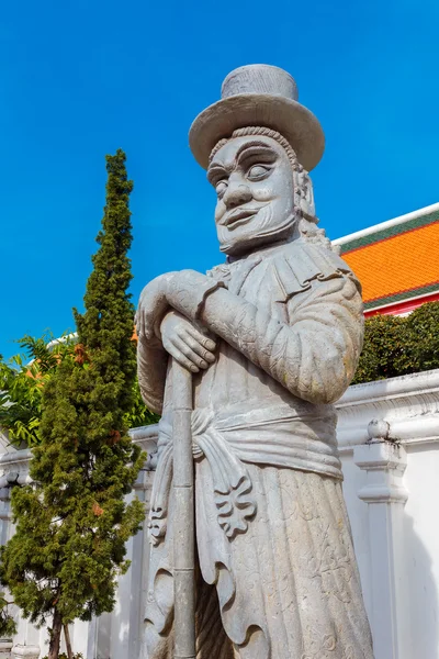 Estatuas del Guardián en Wat Pho (Templo Pho) en Bangkok, Tailandia — Foto de Stock