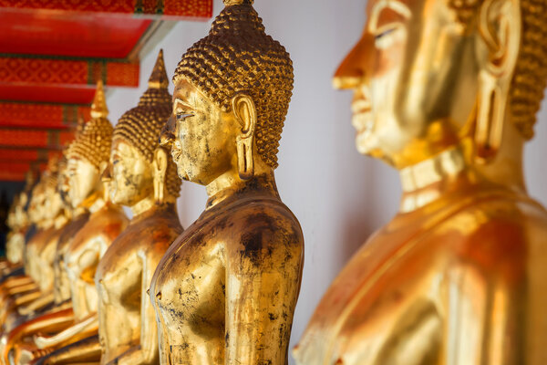 Buddha Statue in Wat Pho (Pho Temple) in Bangkok