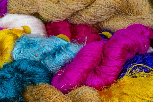 Material Prepared for Making Thai Silk — Stock Photo, Image