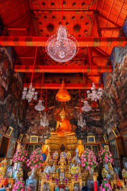 Wat Arun - Bangkok, Tayland şafak Tapınağı Buda heykeli