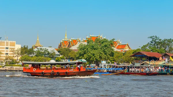 Dojíždějící loď v Bangkok Thajsko — Stock fotografie