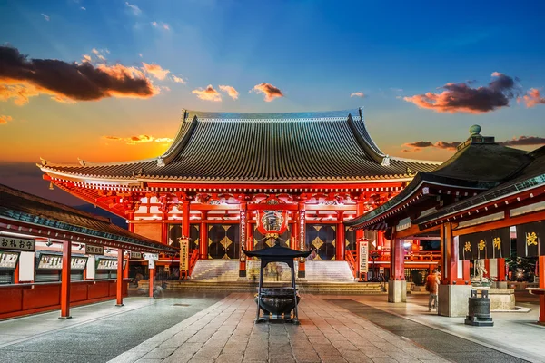 Templo Senso-ji (Asakusa Kannon) en Tokio, Japón —  Fotos de Stock