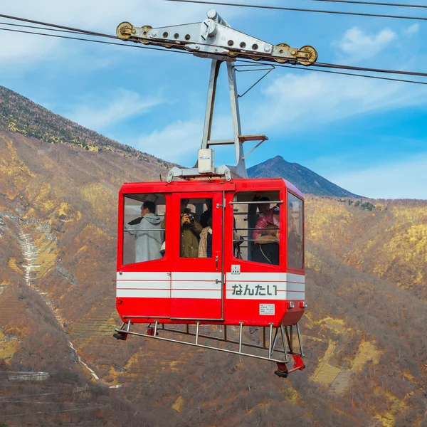 Ropeway to Akechi-daira Punto di vista a Nikko, Giappone — Foto Stock