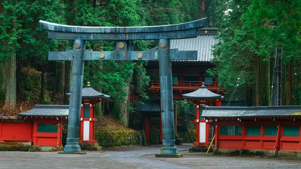 Santuário Nikko Futarasan em Nikko, Tochigi, Japão — Fotografia de Stock