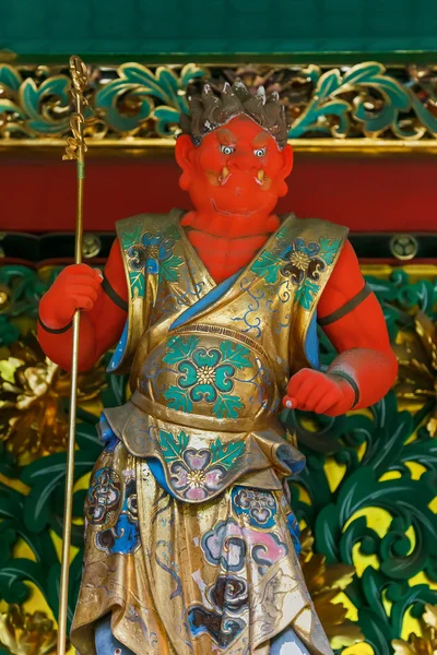 Bidara - en av de fyra väktarna vid Yashamon porten till Taiyuinbyo - Mausoleum av Shogun Tokugawa Iemitsu i Nikkō, Japan — Stockfoto