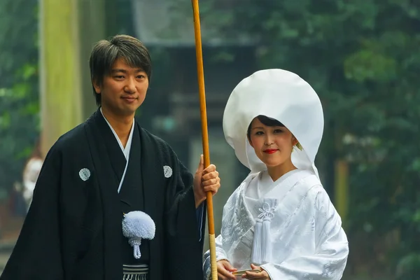 Japanse traditionele huwelijksceremonie — Stockfoto