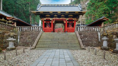 Nio-mon kapısı Taiyuinbyo - Shogun Tokugawa Iemitsu Nikko, Japonya'nın Türbesi