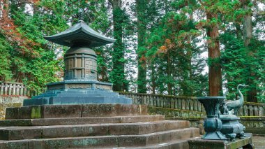 Tosho-gu tapınak Nikko, Japonya Tokugawa Ieyasu Türbesi