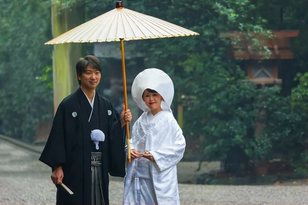 Japanska traditionella bröllopsceremonin — Stockfoto