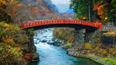 shinkyo (Kutsal Köprüsü) nikko içinde Japonya