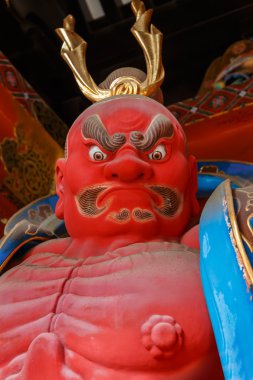 Nio - Taiyuinbyo - Shogun Tokugawa Iemitsu Nikko, Japonya'nın Türbesi Nio-mon kapısı, hayırsever Kings