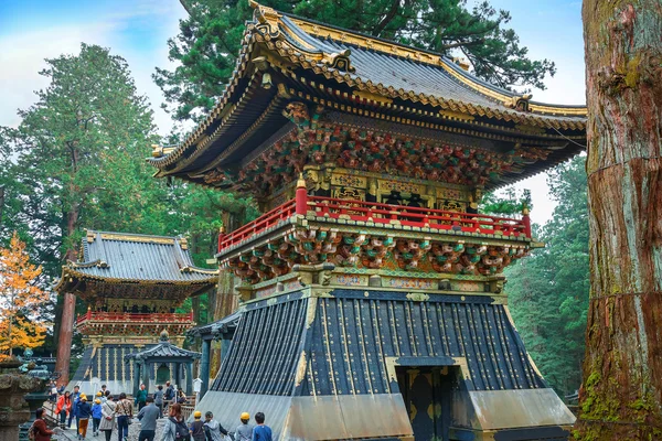 Koro - Барабанная башня перед воротами Ёмеймона храма Тошо-гу в Никко, Тотиги, Япония — стоковое фото