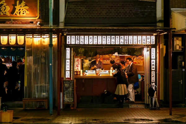 Nightlife at Japanese restaurants in Nagoya, Japan — Stock Photo, Image