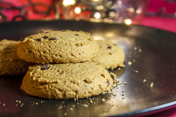 Biscuits au chocolat biscuits pour Noël Photo De Stock