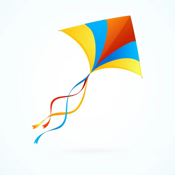 Colorful Kite. Vector — Stock Vector