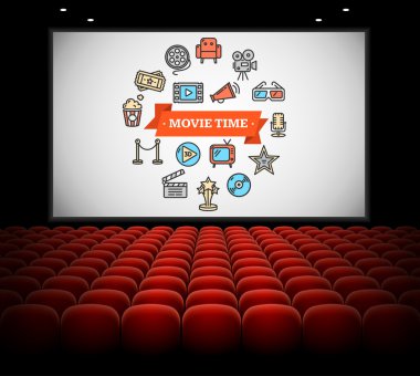 Cinema Concept. Vector clipart