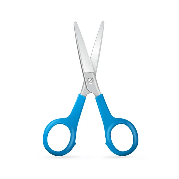 Shiny Metal Scissors. Vector — Stock Vector