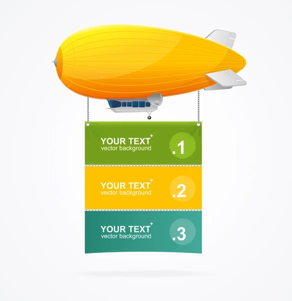 Concept de menu dirigible. Vecteur — Image vectorielle