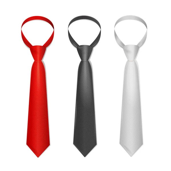 Set cravatta. Vettore — Vettoriale Stock
