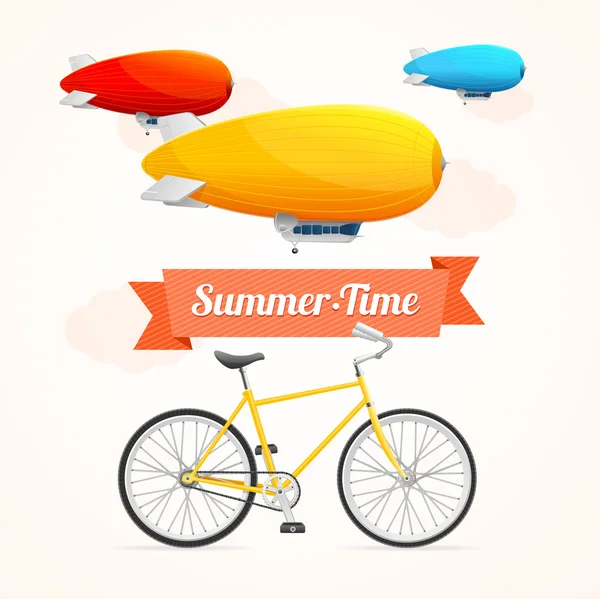 Zomer Card. Vector — Stockvector